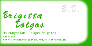 brigitta dolgos business card